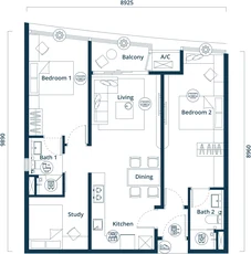 Type B4 floor plan (developer’s drawing)